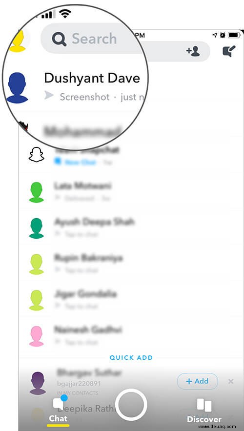 So senden Sie Memoji-Sticker in Snapchat auf dem iPhone 