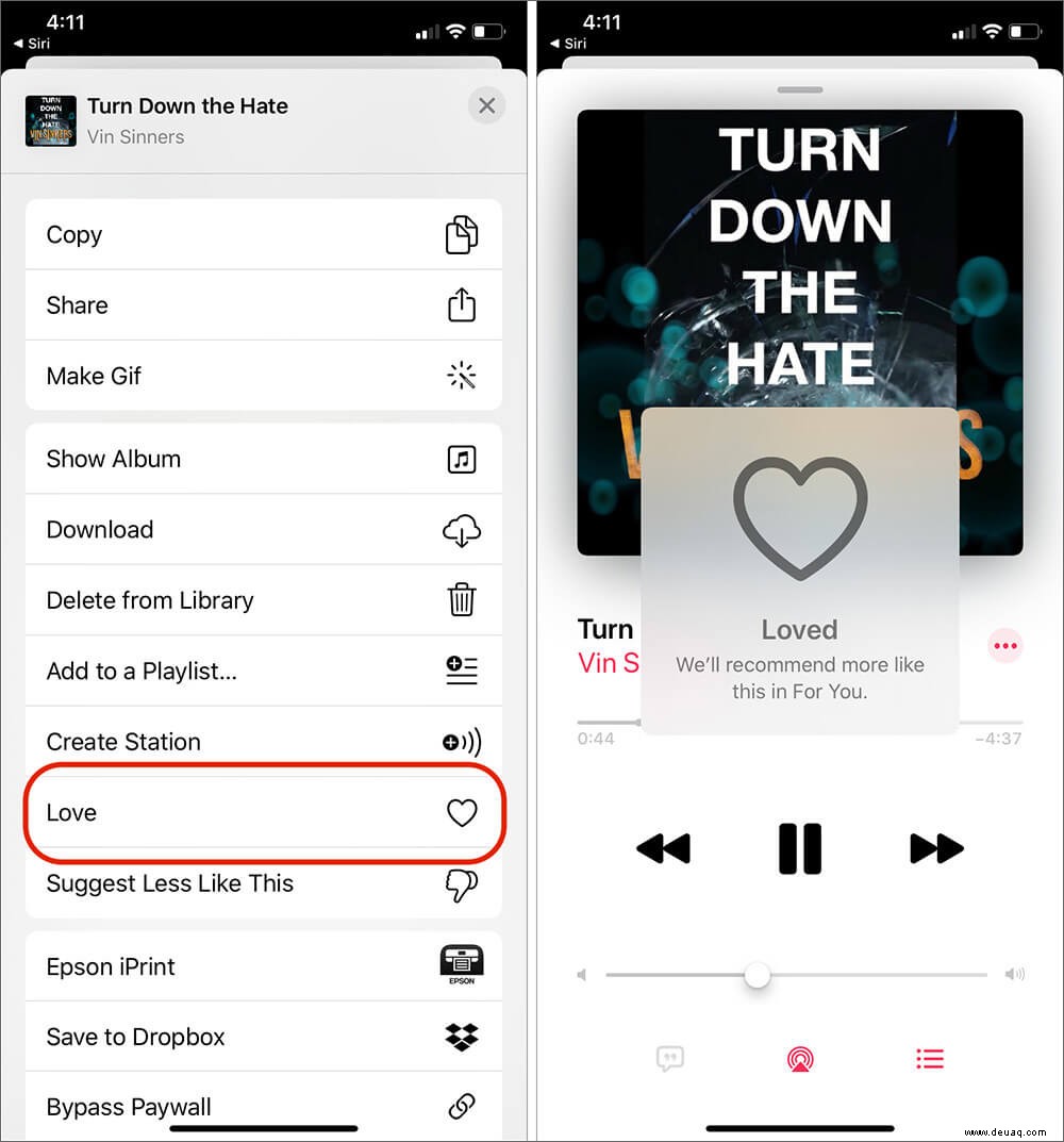 So fügen Sie Sternebewertungen zu Songs in Apple Music auf dem iPhone hinzu 