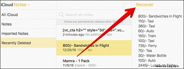 So stellen Sie gelöschte Notizen von iPhone, iPad, Mac oder Windows-PC wieder her 