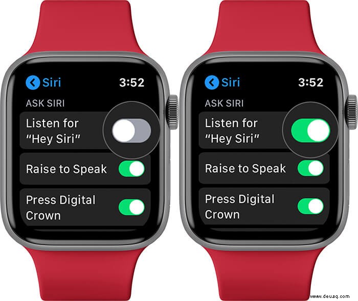 So richten Sie Hey Siri auf der Apple Watch ein und aktivieren es 