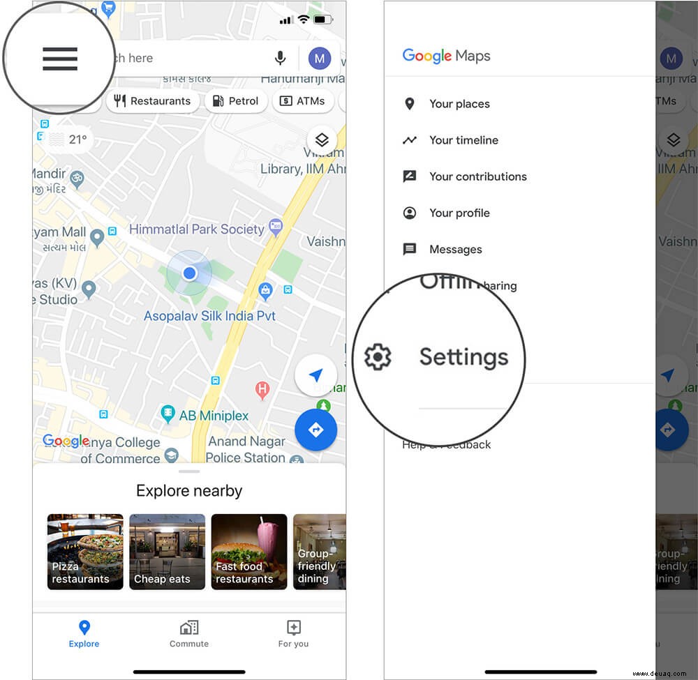 So deaktivieren und entfernen Sie die Google Maps Timeline auf iPhone und Android 