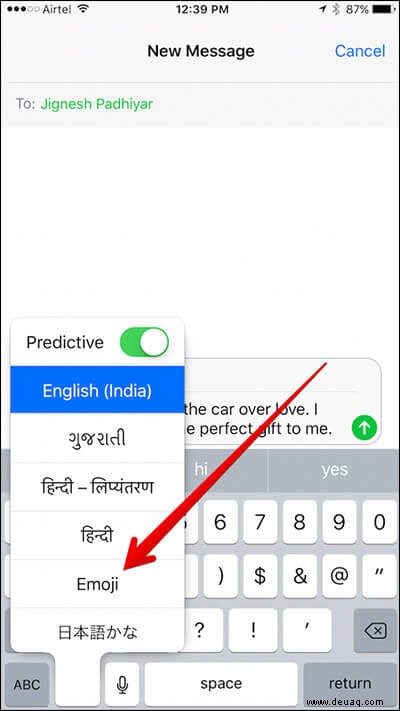 So konvertieren Sie Text in Nachrichten auf iPhone und iPad in Emoji 