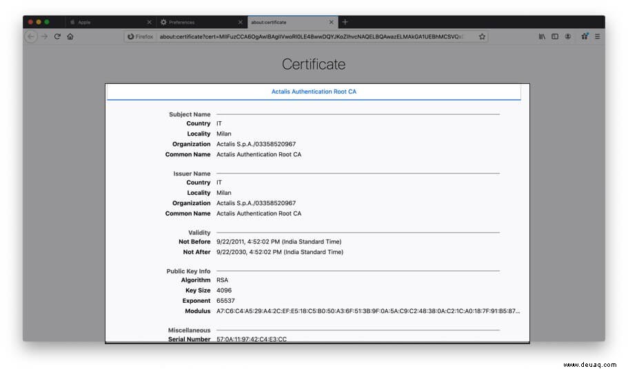 So überprüfen Sie digitale Zertifikate auf Computer und iPhone 