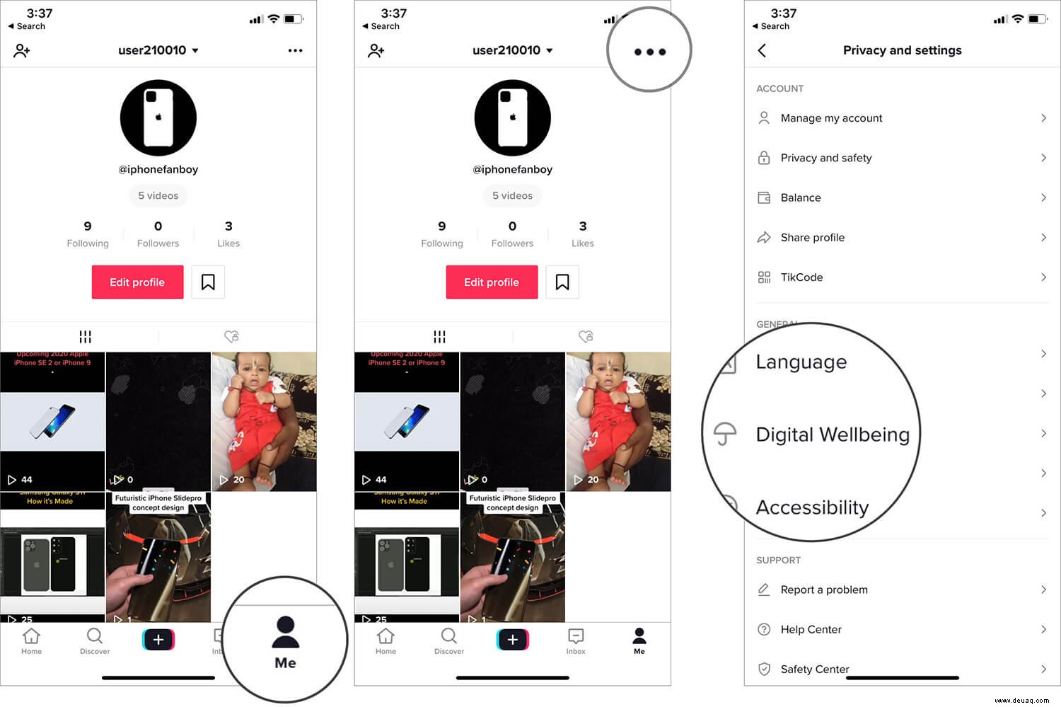 So aktivieren Sie den eingeschränkten Modus in der TikTok-App auf iPhone und Android 