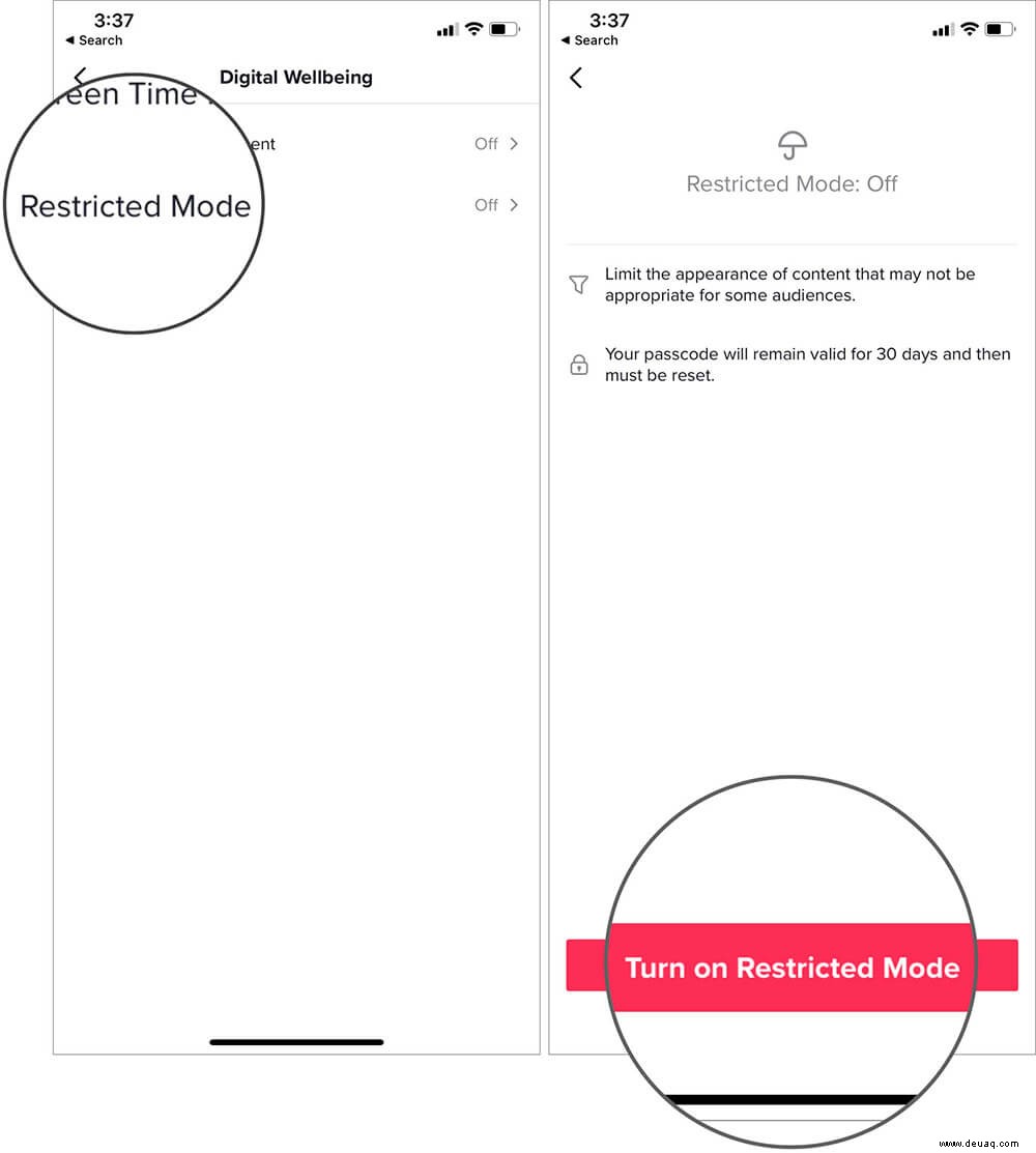So aktivieren Sie den eingeschränkten Modus in der TikTok-App auf iPhone und Android 