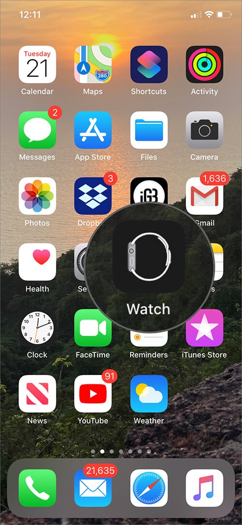 So stellen Sie Ihre Apple Watch mit der Watch App auf dem iPhone auf Militärzeit um 