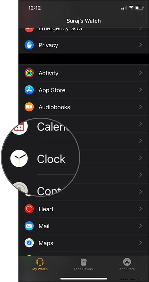 So stellen Sie Ihre Apple Watch mit der Watch App auf dem iPhone auf Militärzeit um 