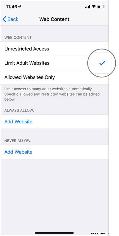 So blockieren Sie Websites in Safari auf dem iPhone oder iPad 