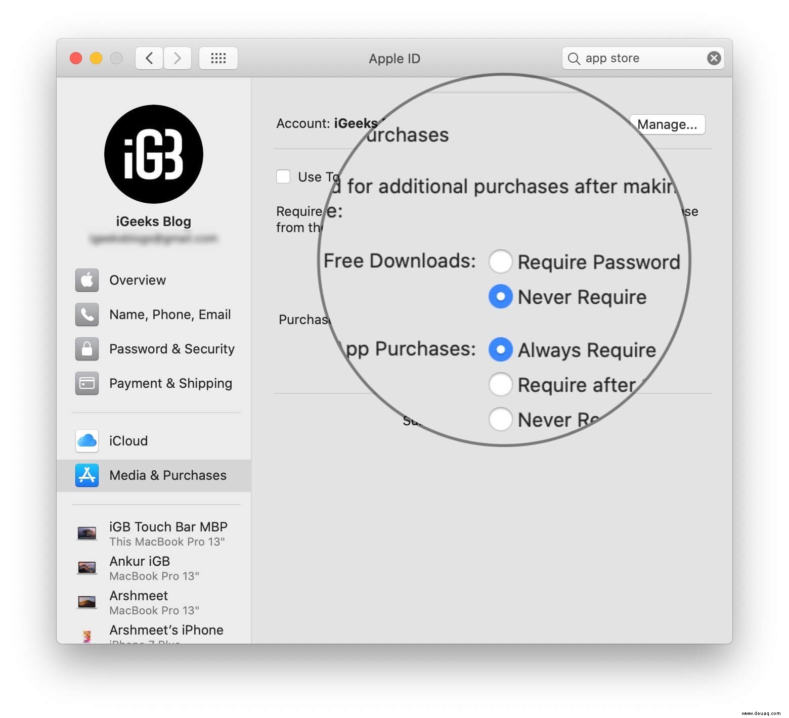 So laden Sie kostenlose Apps aus dem Mac App Store ohne Apple-ID-Passwort herunter 