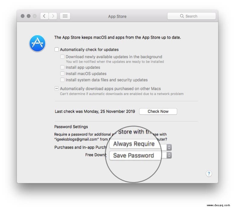 So laden Sie kostenlose Apps aus dem Mac App Store ohne Apple-ID-Passwort herunter 