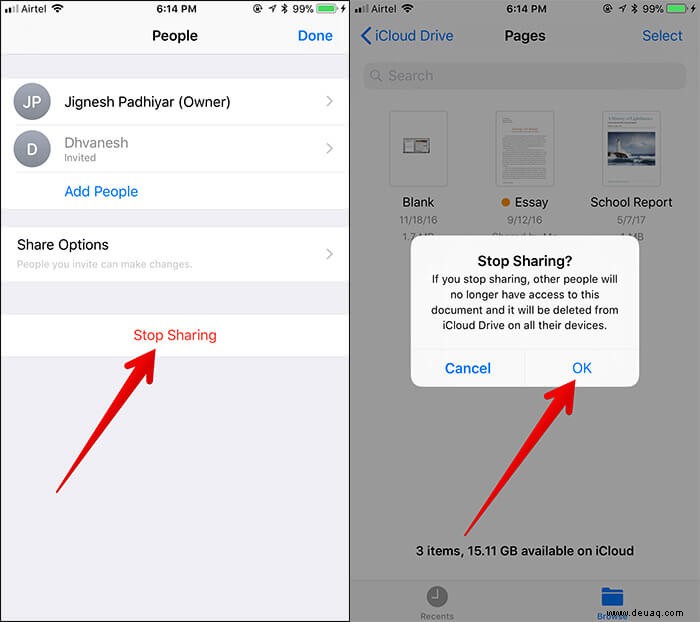 So teilen Sie Dokumente in der Datei-App auf iPhone und iPad 