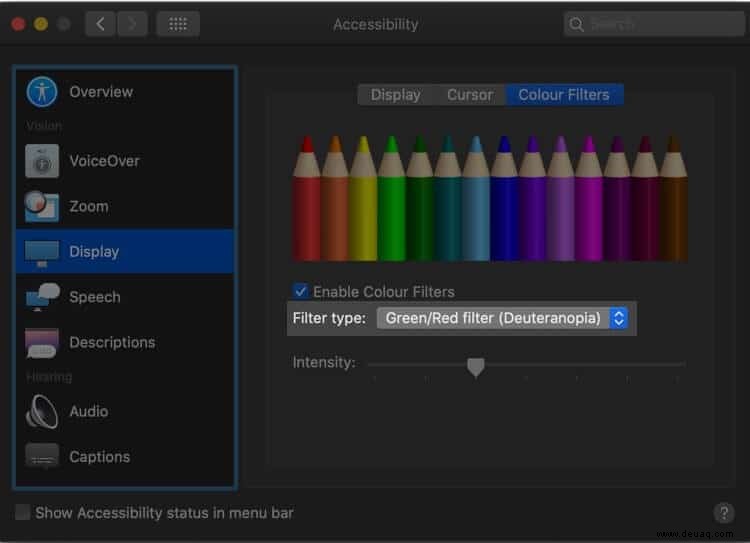 So verwenden Sie Farbfilter auf dem Mac für ein verbessertes Leseerlebnis 