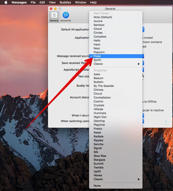 So ändern Sie den Ton von Nachrichtenbenachrichtigungen auf dem Mac 