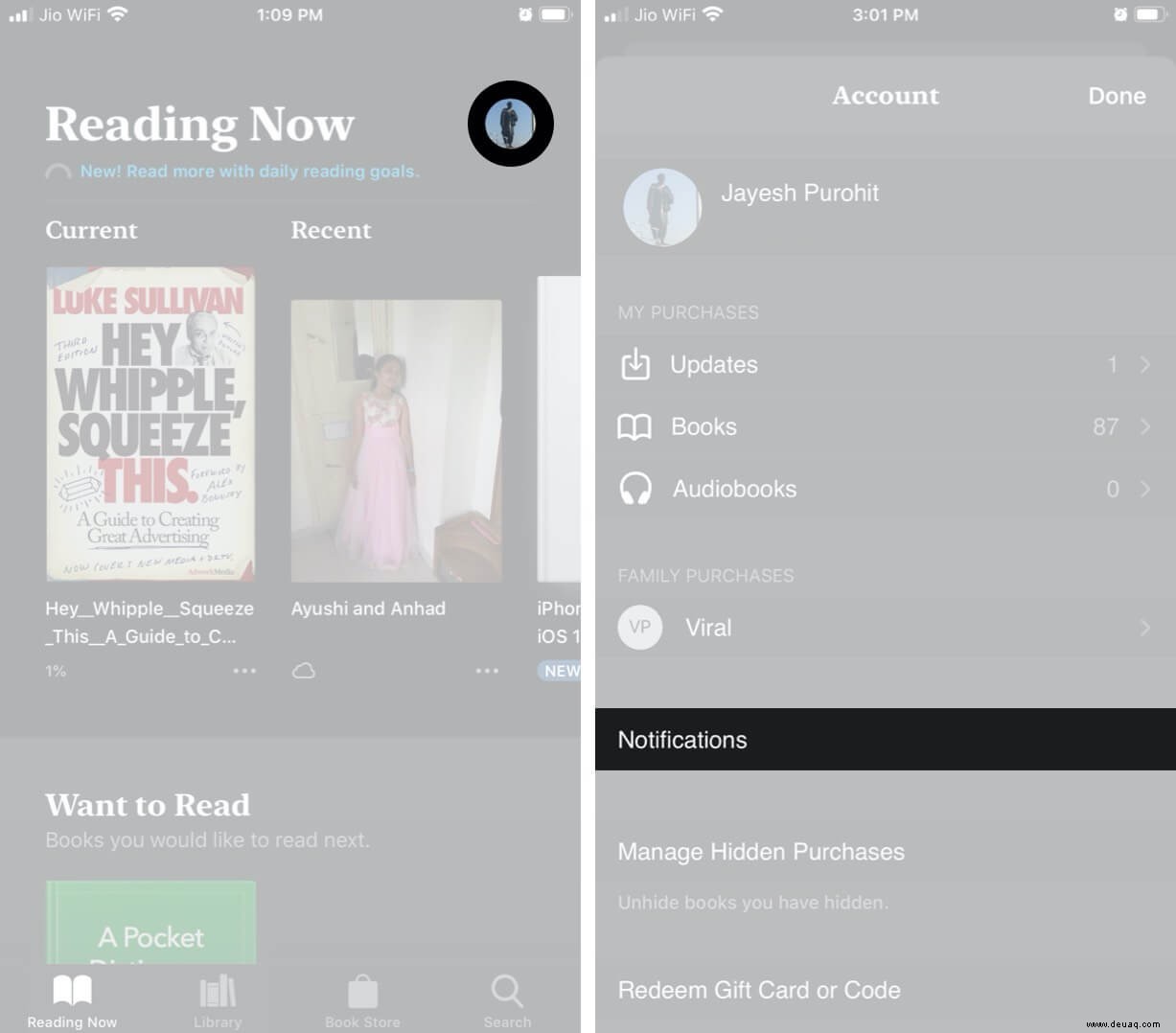 So legen Sie Leseziele für Apple Books auf iPhone und iPad fest 