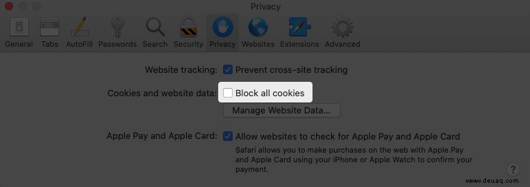 So aktivieren Sie Cookies in Safari auf dem Mac in nur 3 einfachen Schritten 