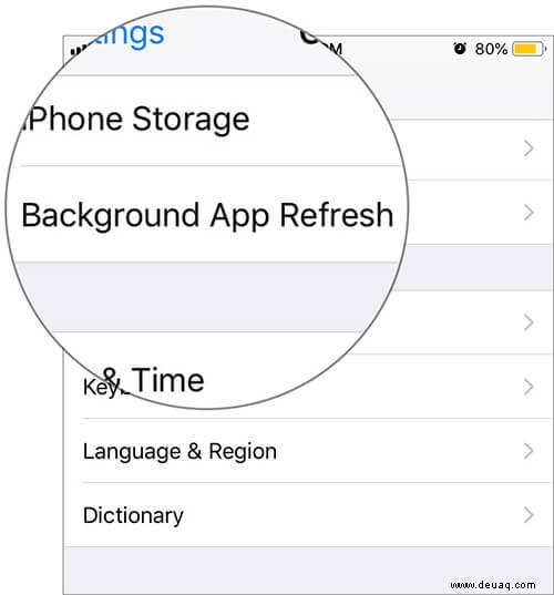 Aktivieren Sie die App-Hintergrundaktualisierung im WLAN auf dem iPhone oder iPad 
