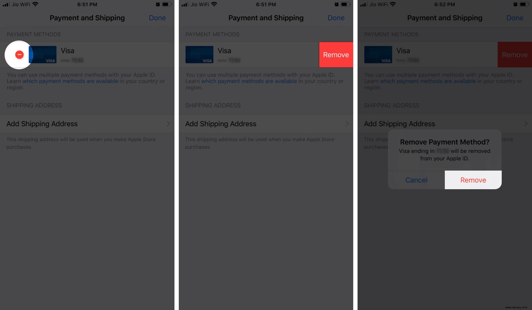 So entfernen Sie die Apple ID-Zahlungsmethode vom iPhone oder iPad 