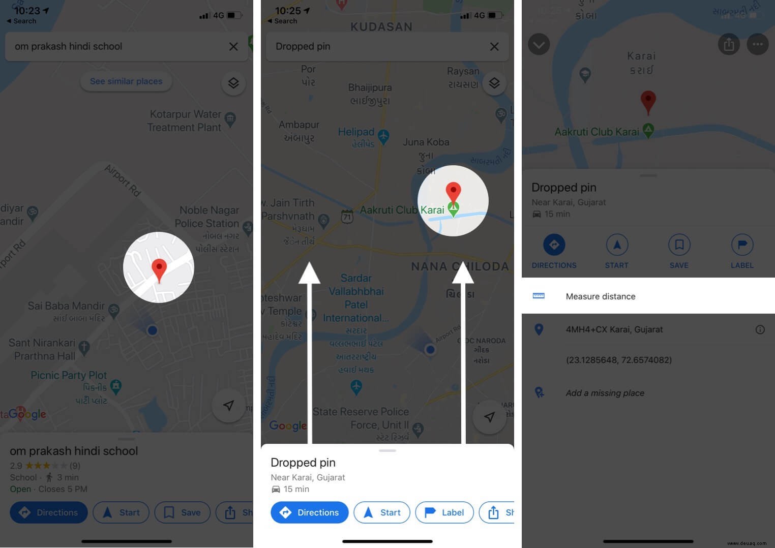 So messen Sie Entfernungen in Google Maps auf dem iPhone 