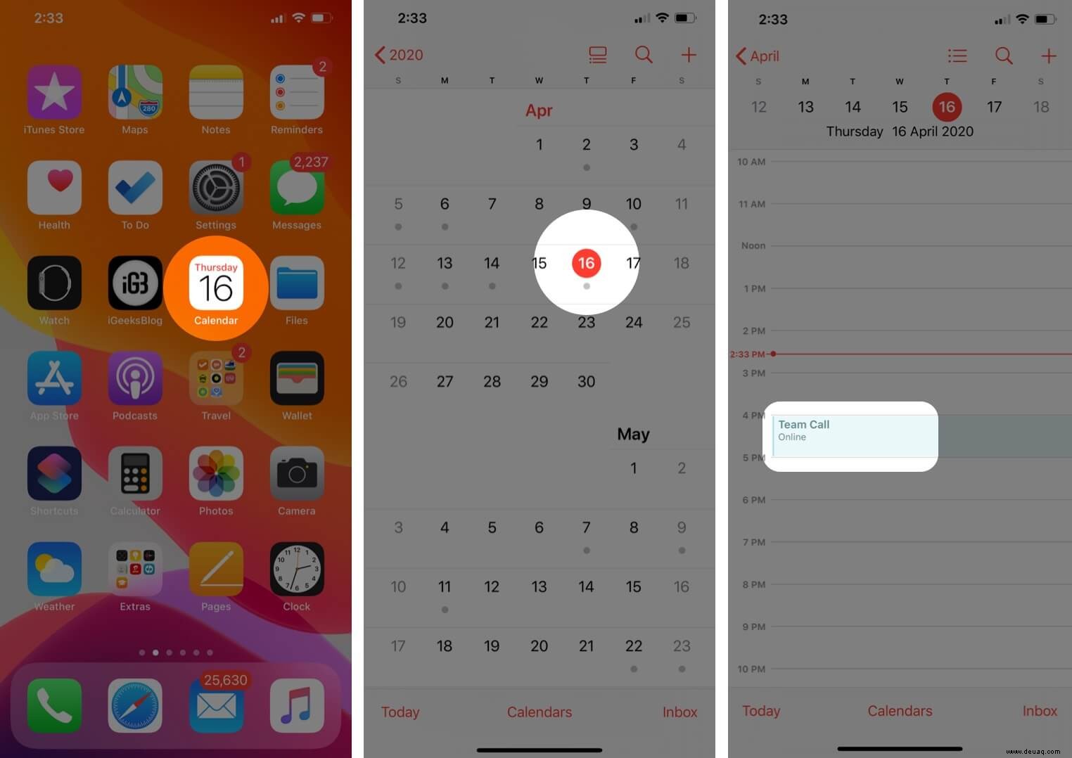 So löschen Sie Kalenderereignisse auf dem iPhone oder iPad 