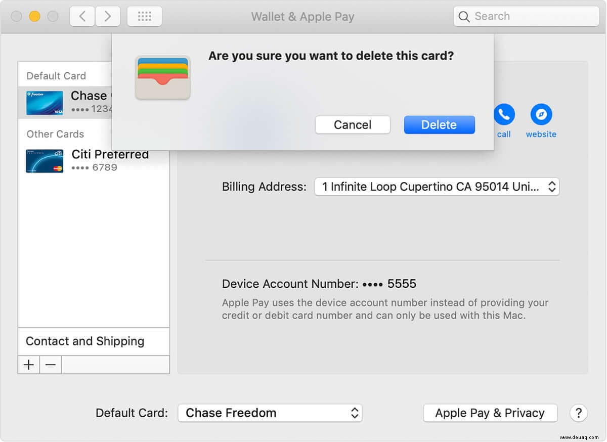 So entfernen Sie eine Kreditkarte von Apple Pay 