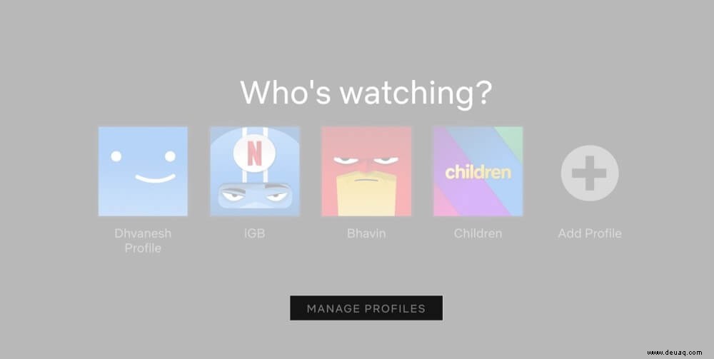 So löschen Sie ein Netflix-Profil von Apple-Geräten 