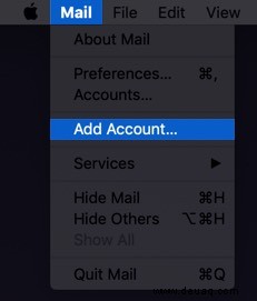 So fügen Sie ein E-Mail-Konto in der Mail-App auf dem Mac hinzu oder entfernen es 