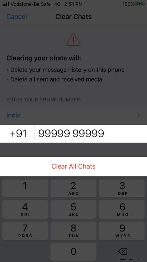 So löschen Sie den WhatsApp-Datenspeicher auf dem iPhone 