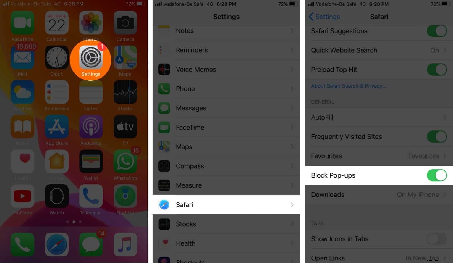 So aktivieren Sie den Safari-Popup-Blocker auf iPhone, iPad und Mac 