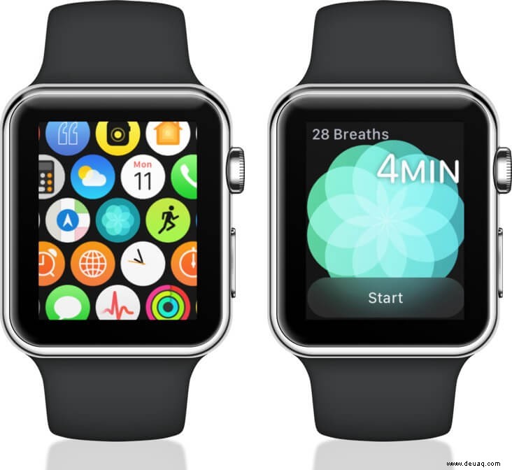 So ändern Sie die Atemsitzungszeit auf der Apple Watch 