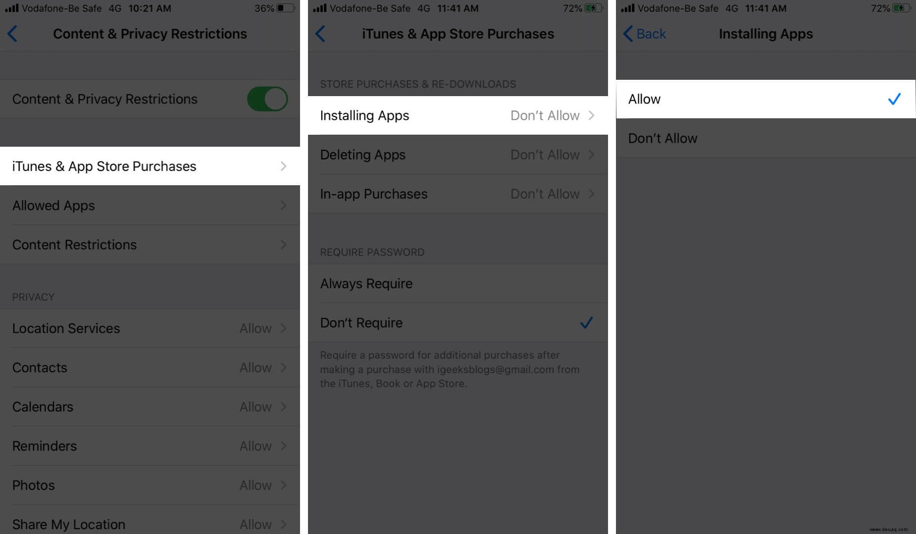 Apps können nicht auf iPhone oder iPad gekauft werden 