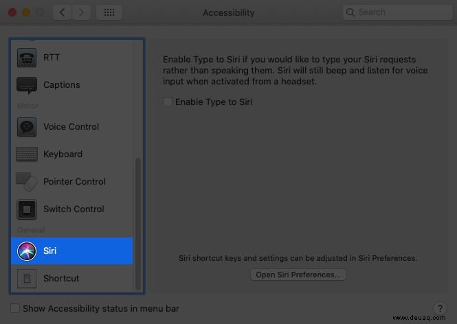 So aktivieren Sie Type to Siri auf dem Mac 