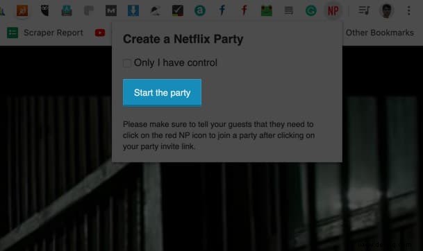 So verwenden Sie Netflix Party auf dem Mac 