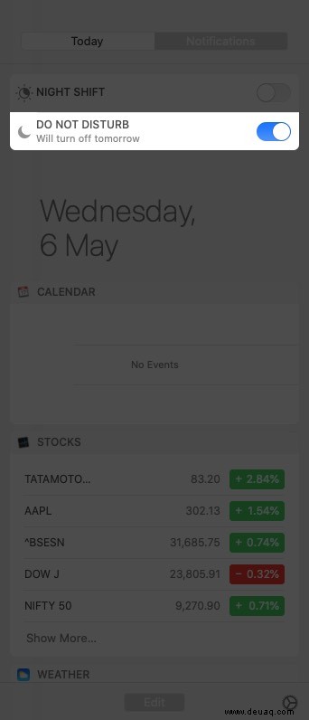 So aktivieren Sie „Nicht stören“ auf dem Mac 
