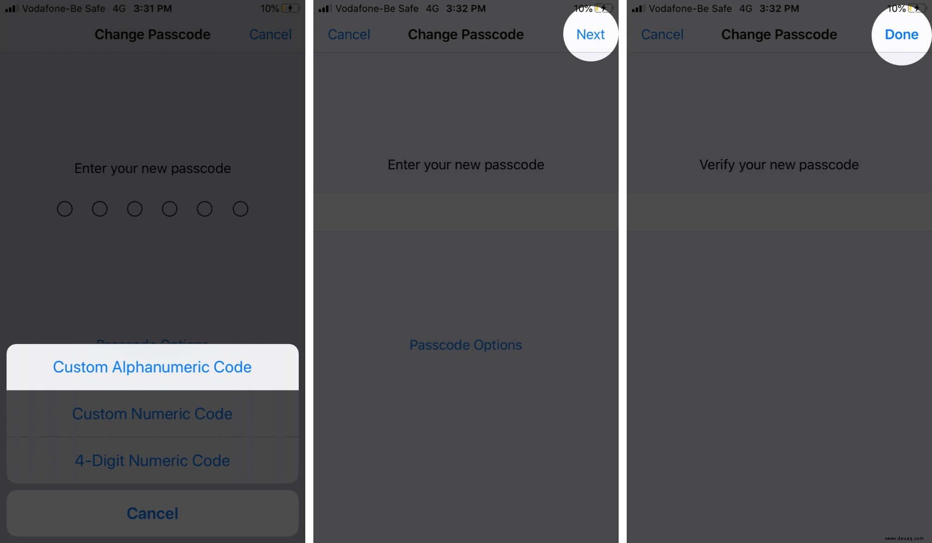 So legen Sie einen alphanumerischen Passcode auf dem iPhone oder iPad fest 