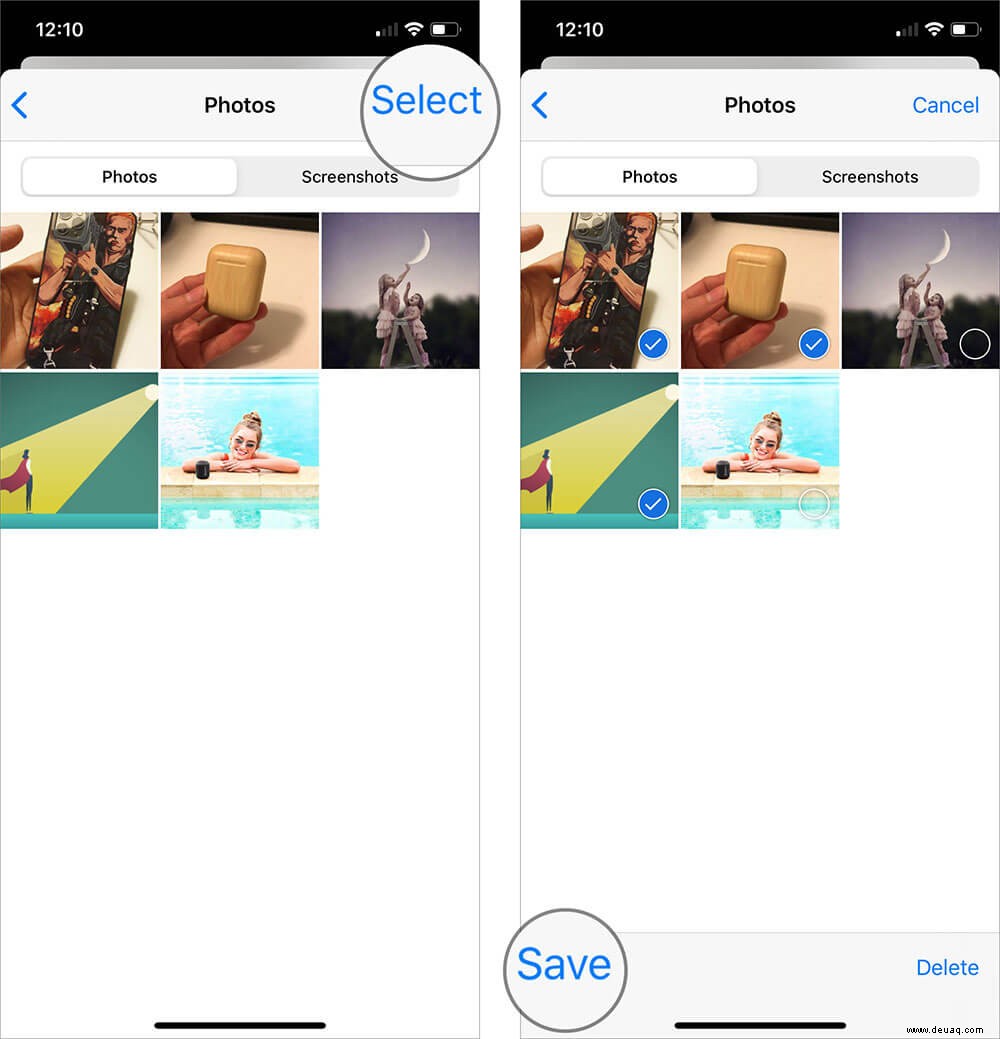 So speichern Sie Fotos aus Textnachrichten auf iPhone und iPad 