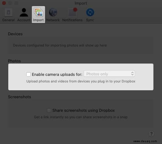 So deaktivieren Sie den automatischen Dropbox-Kamera-Upload auf iOS und Mac 