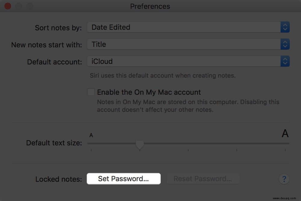 So sperren Sie Notizen auf Ihrem Mac 