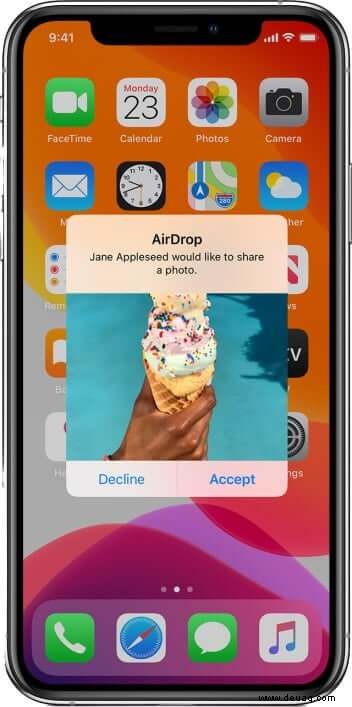 So verwenden Sie AirDrop auf iPhone und iPad 