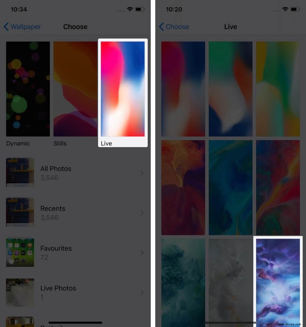 So verwenden Sie Live-Hintergründe auf dem iPhone 