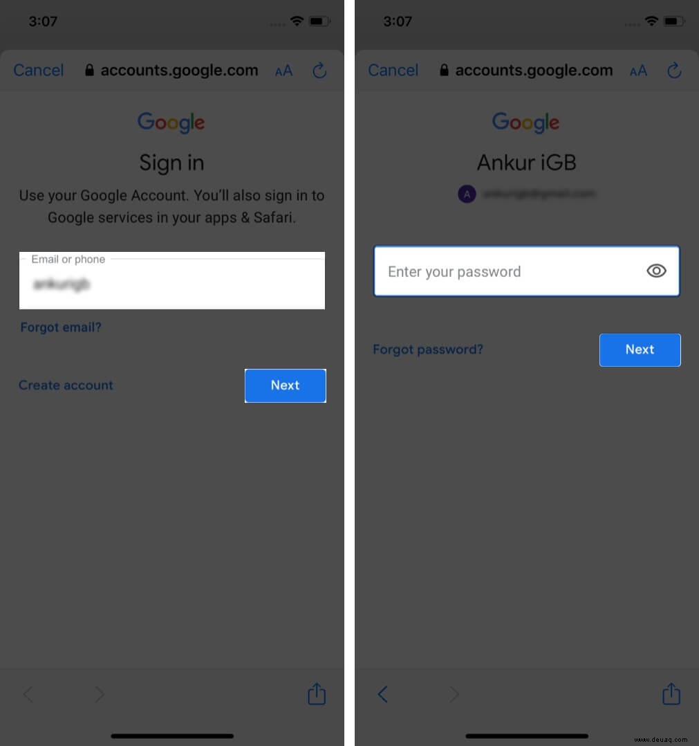 So fügen Sie mehrere Google Mail-Konten auf iPhone und iPad hinzu 