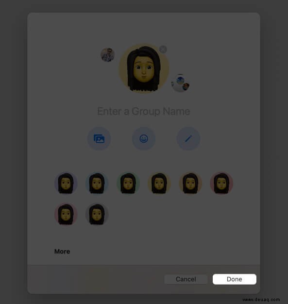 So verwenden Sie Memoji in macOS Big Sur 