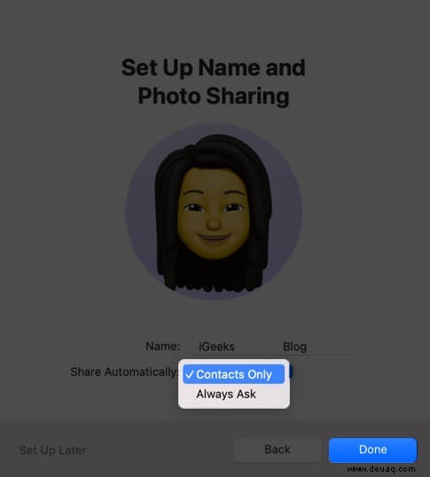 So verwenden Sie Memoji in macOS Big Sur 