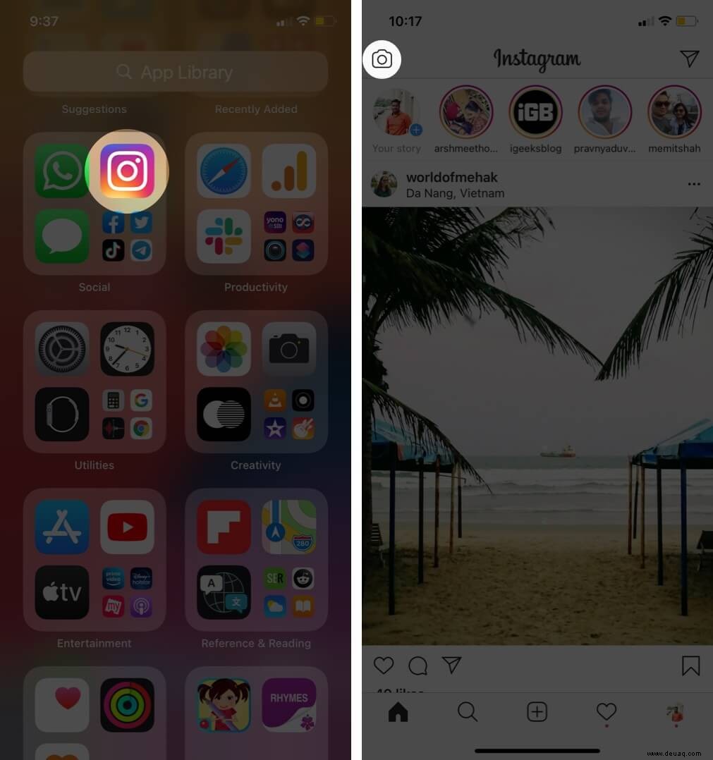 So verwenden Sie Instagram Reels auf iPhone und Android 