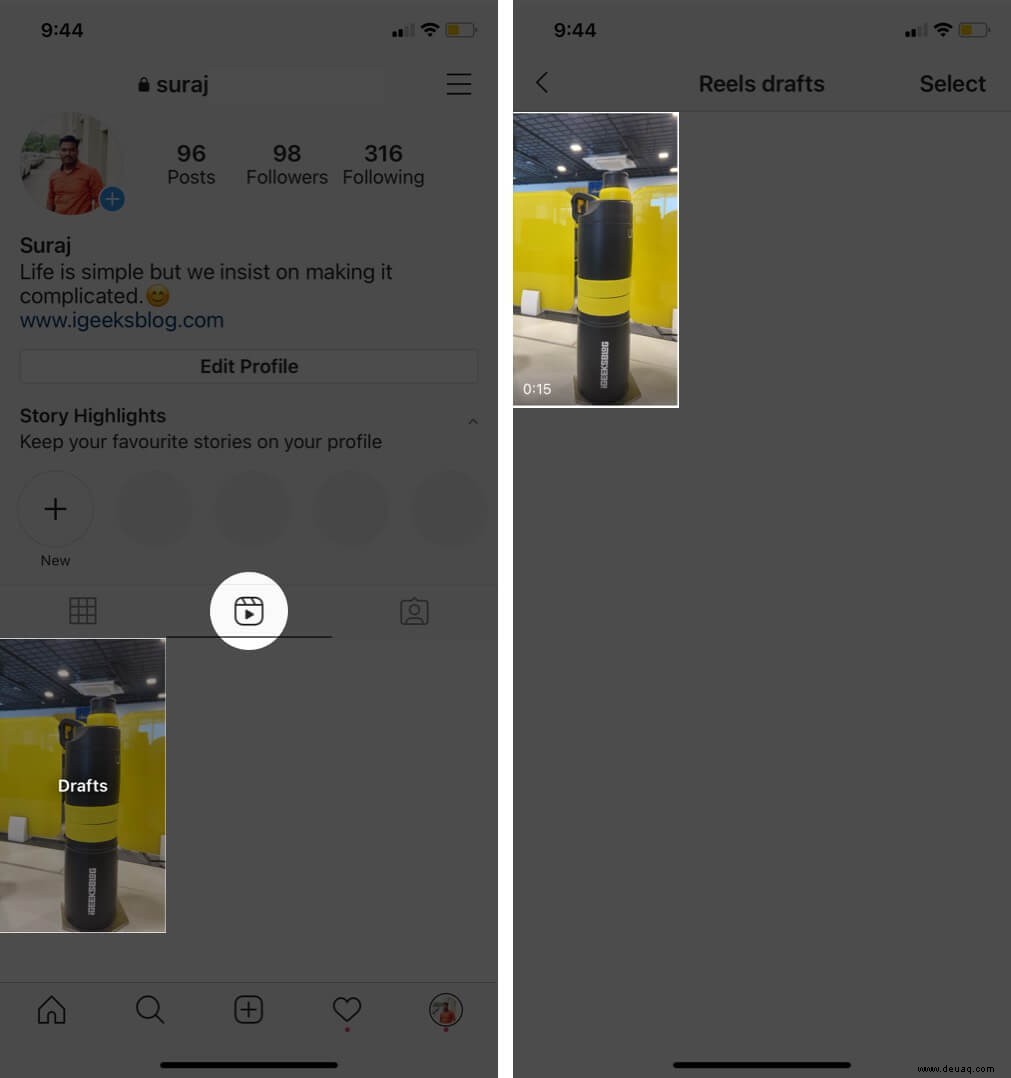 So verwenden Sie Instagram Reels auf iPhone und Android 