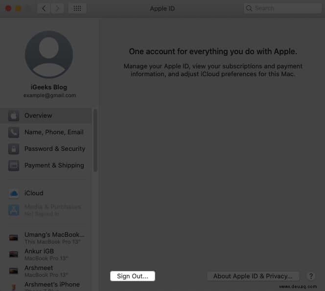 So melden Sie sich vom iCloud-Konto von iPhone, iPad und Mac ab 