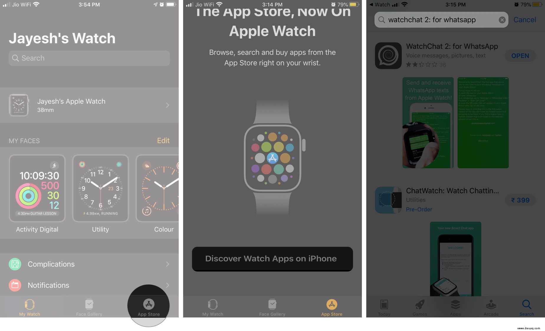 So verwenden Sie WhatsApp auf der Apple Watch 