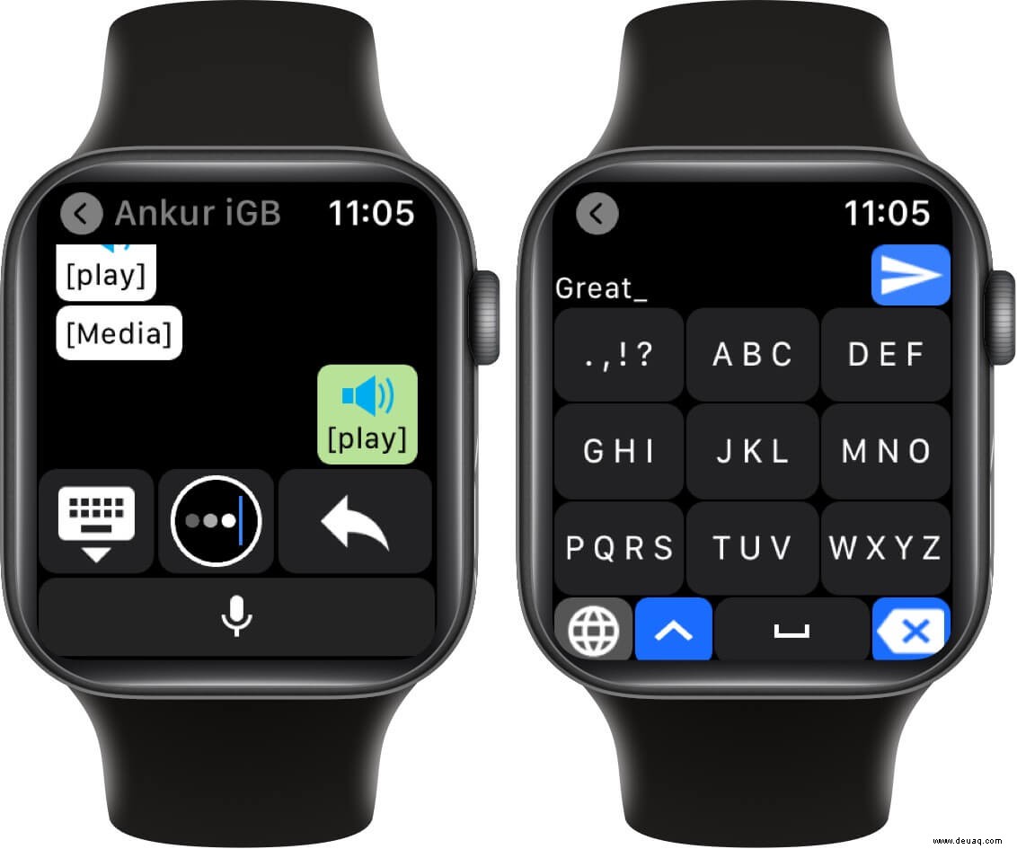 So verwenden Sie WhatsApp auf der Apple Watch 