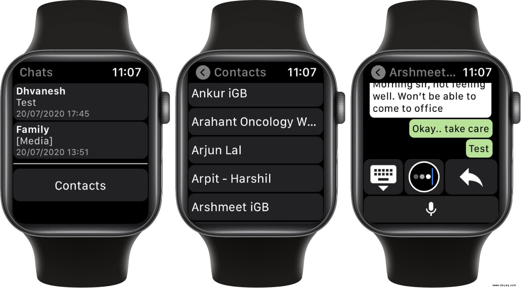 So verwenden Sie WhatsApp auf der Apple Watch 