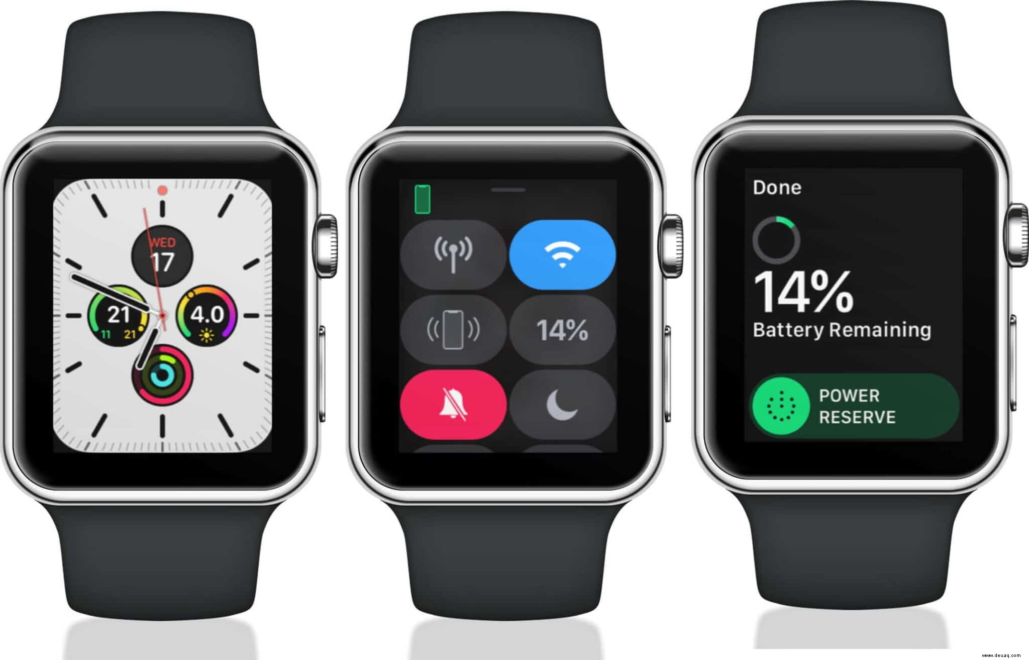 So überprüfen Sie die Akkulaufzeit der Apple Watch 