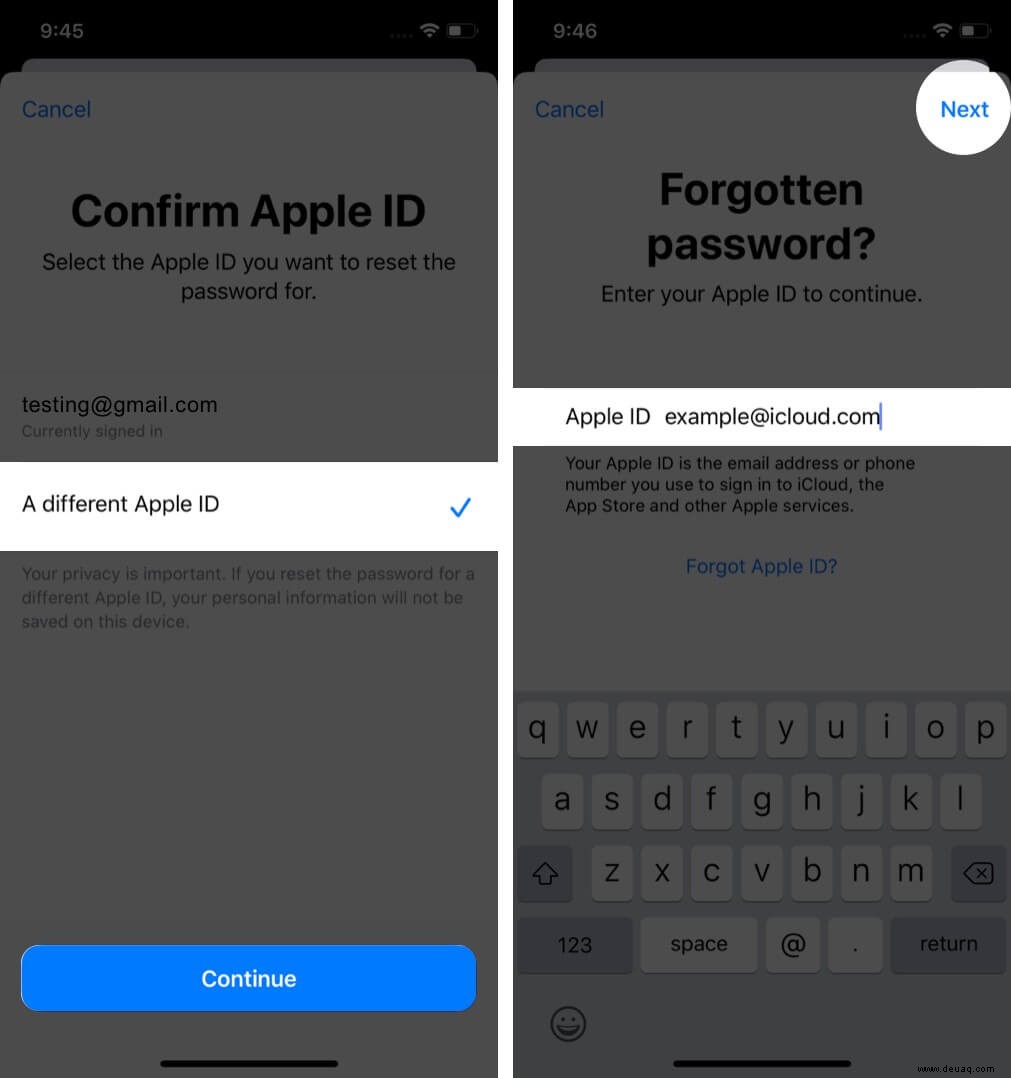 So setzen Sie das Apple ID-Passwort auf iPhone, iPad, Mac oder der Support-App zurück 